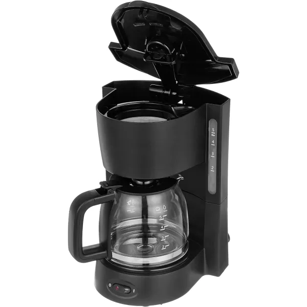 Amazon Basics 5Cup Drip Coffeemaker with Glass Carafe and Reusable Filter BlackModern