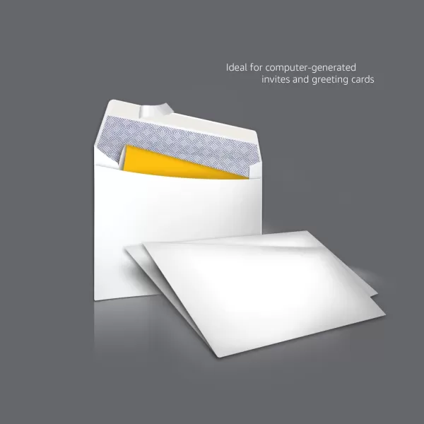 Amazon Basics 6 34 SecurityTinted Envelopes with Peel amp Seal 300Pack White100Pack