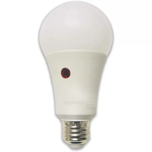 Amazon Basics 60W Equivalent Dusk to Dawn Sensor NonDimmable A19 LED Light Bulb Daylight White 2Pack6 Count Pack of 1 100 Watt Soft White