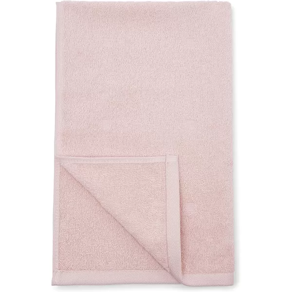 Amazon Basics 6Piece Fade Resistant Bath towel Hand and Washcloth Set  Cotton Gray 1425 L x 1085 WBlush 6Piece Set