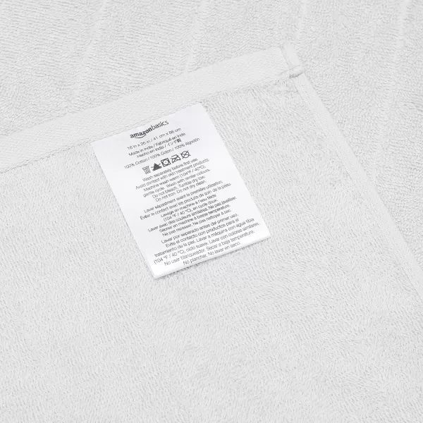 Amazon Basics 6Piece Fade Resistant Bath towel Hand and Washcloth Set  Cotton Gray 1425 L x 1085 WDark GrayLight Gray 6Piece Set