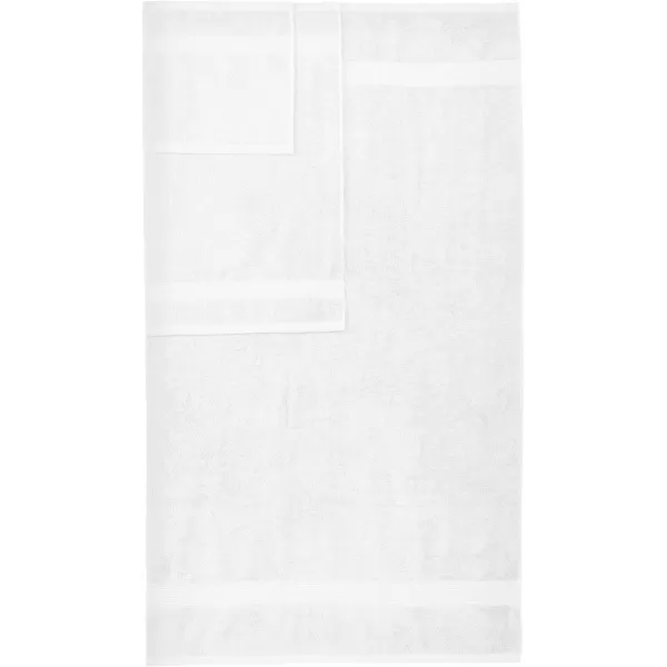 Amazon Basics 6Piece Fade Resistant Bath towel Hand and Washcloth Set  Cotton Gray 1425 L x 1085 WWhite 6Piece Set