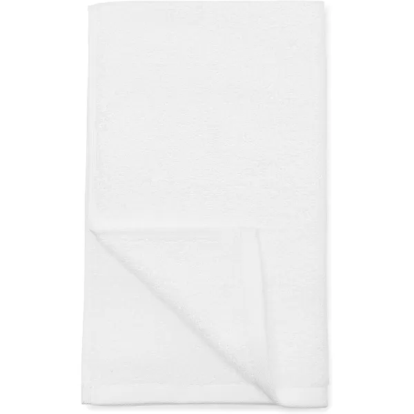 Amazon Basics 6Piece Fade Resistant Bath towel Hand and Washcloth Set  Cotton Gray 1425 L x 1085 WWhite Grid 6Piece Set