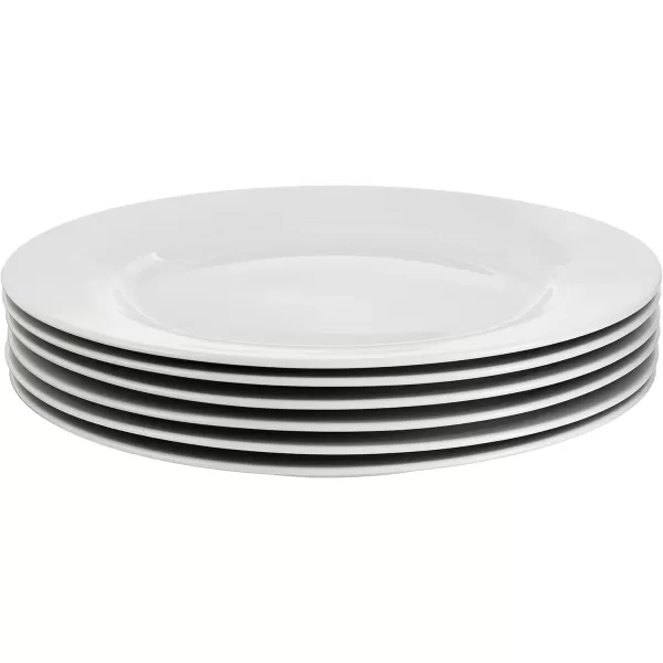 Amazon Basics 6Piece White Dinner Plate Set 105 inchesAmazon Basics 6Piece White Dinner Plate Set 105 inches