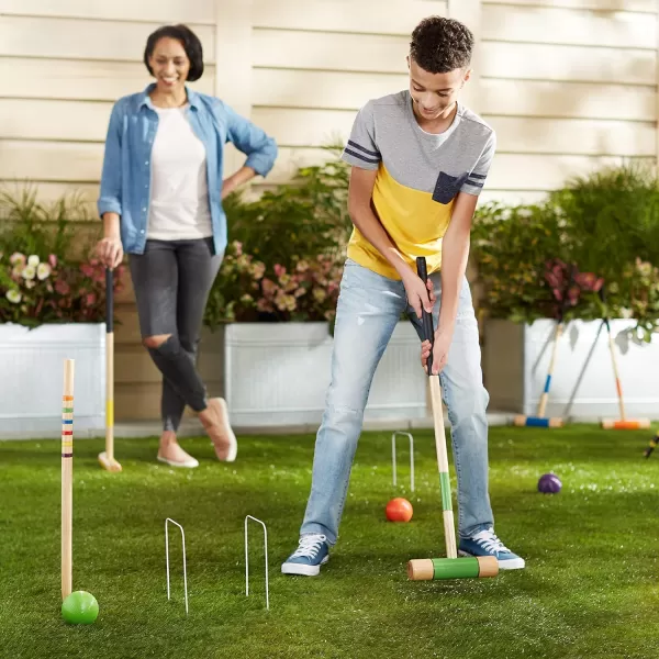 Amazon Basics 6Player Croquet Set with Carrying Case BlackAmazon Basics 6Player Croquet Set with Carrying Case Black