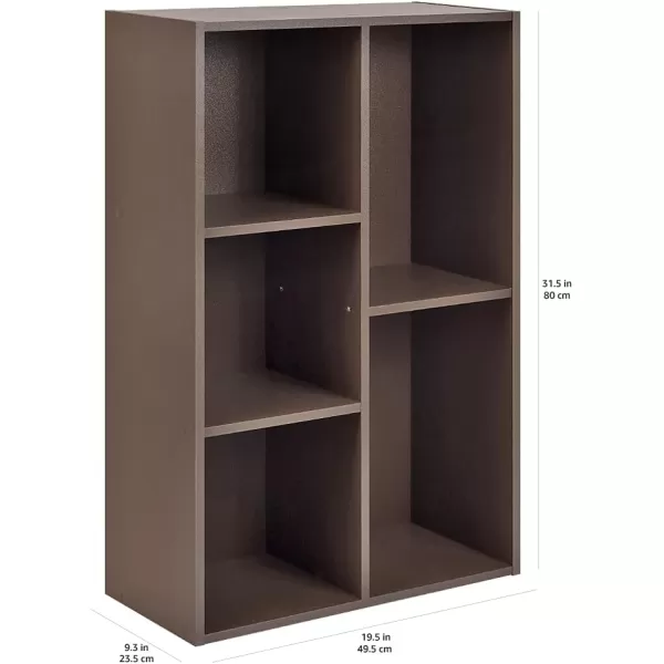 Amazon Basics 7 Cube Organizer Bookcase Espresso 93 x 195 x 417 inEspresso 5Cube