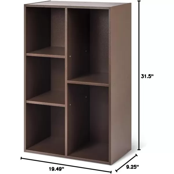 Amazon Basics 7 Cube Organizer Bookcase Espresso 93 x 195 x 417 inEspresso 5Cube