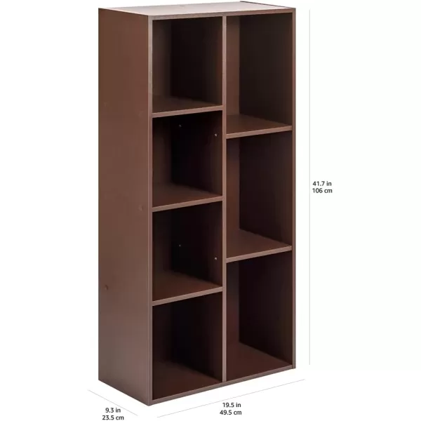 Amazon Basics 7 Cube Organizer Bookcase Espresso 93 x 195 x 417 inEspresso 7Cube