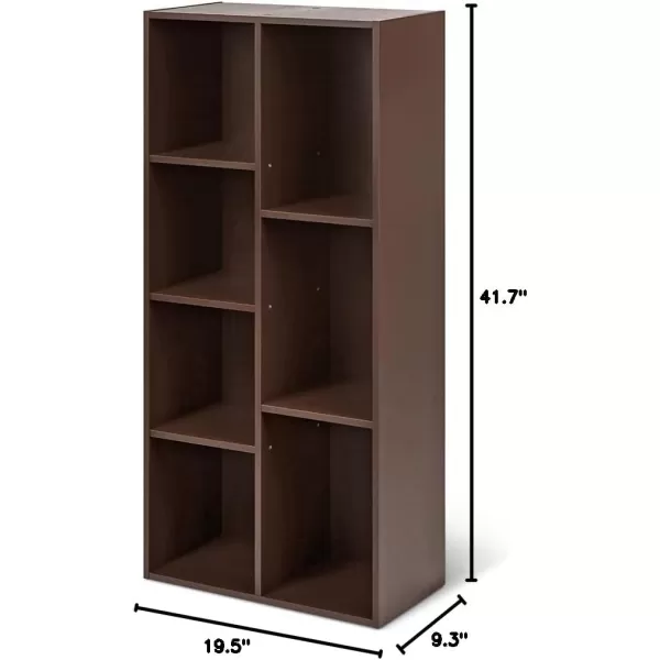 Amazon Basics 7 Cube Organizer Bookcase Espresso 93 x 195 x 417 inEspresso 7Cube