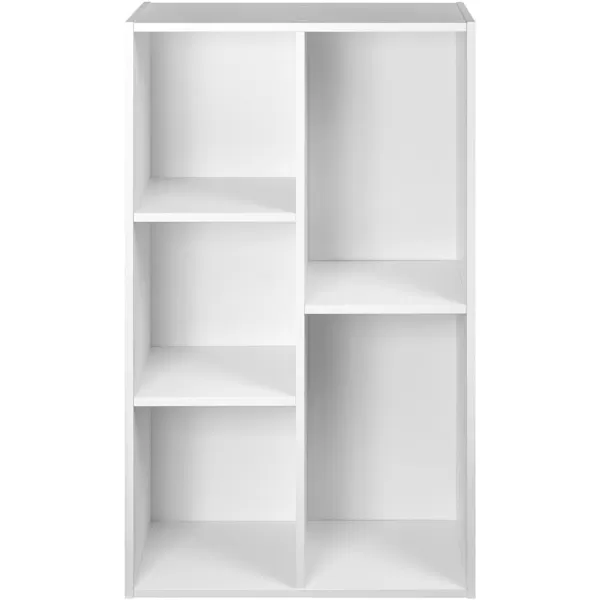 Amazon Basics 7 Cube Organizer Bookcase Espresso 93 x 195 x 417 inWhite 5Cube