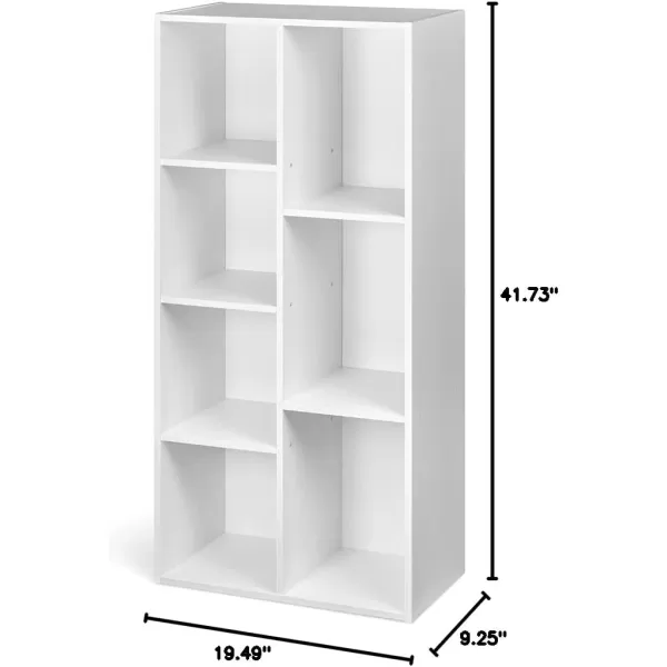 Amazon Basics 7 Cube Organizer Bookcase Espresso 93 x 195 x 417 inWhite 7Cube