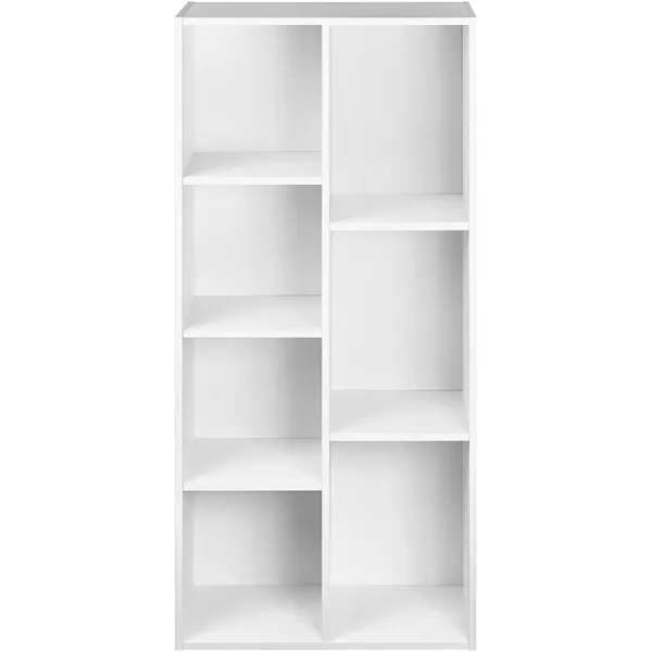 Amazon Basics 7 Cube Organizer Bookcase Espresso 93 x 195 x 417 inWhite 7Cube