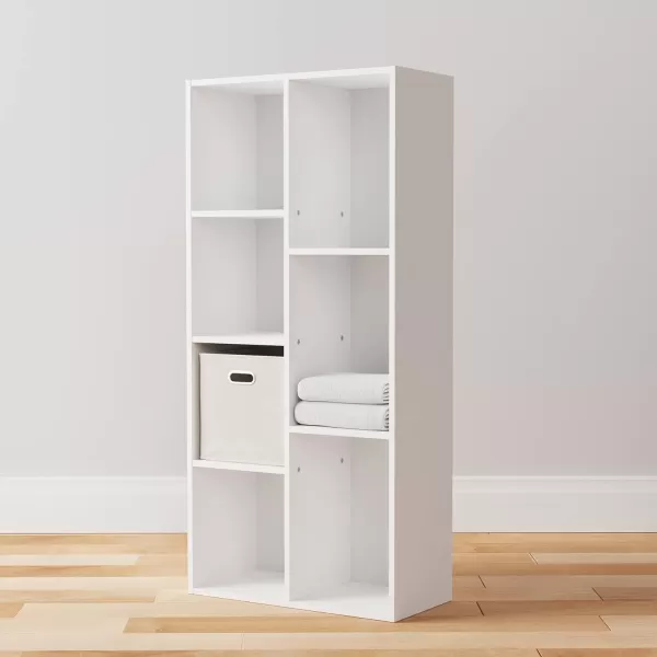 Amazon Basics 7 Cube Organizer Bookcase Espresso 93 x 195 x 417 inWhite 7Cube