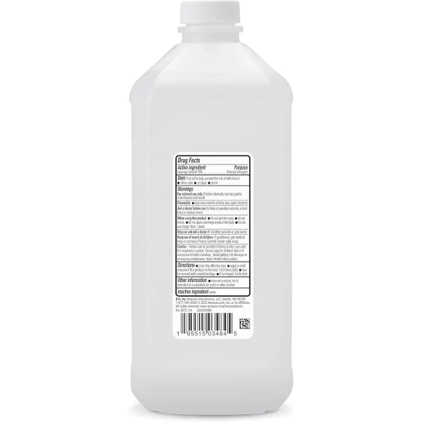 Amazon Basics 70 Isopropyl Alcohol First Aid Antiseptic for Treatment of Minor Cuts and Scrapes Unscented 32 Fl Oz Pack of 6 Previously Solimo32 Fl Oz Pack of 6