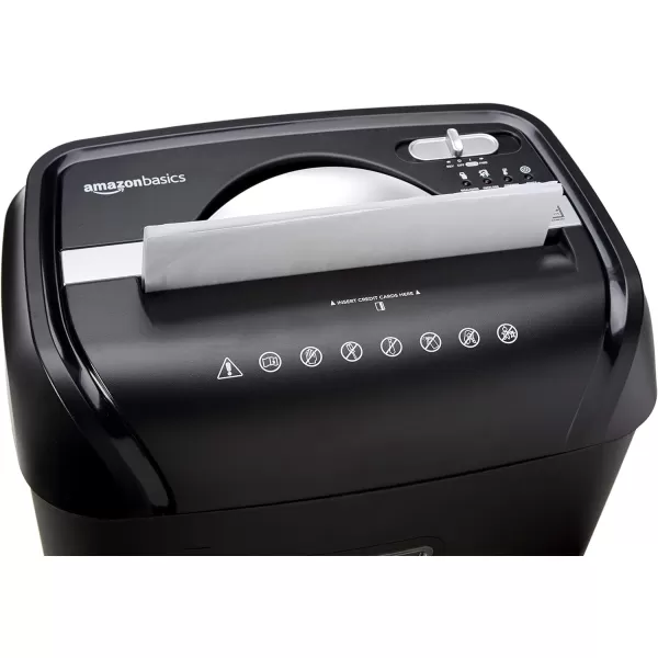 Amazon Basics 8 Sheet Cross Cut Paper and Credit Card Shredder with 41 Gallon Bin Black12 Sheet