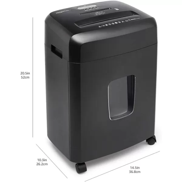 Amazon Basics 8 Sheet Cross Cut Paper and Credit Card Shredder with 41 Gallon Bin Black15 Sheet  new model