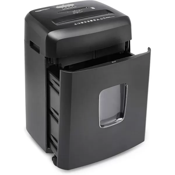 Amazon Basics 8 Sheet Cross Cut Paper and Credit Card Shredder with 41 Gallon Bin Black15 Sheet  new model