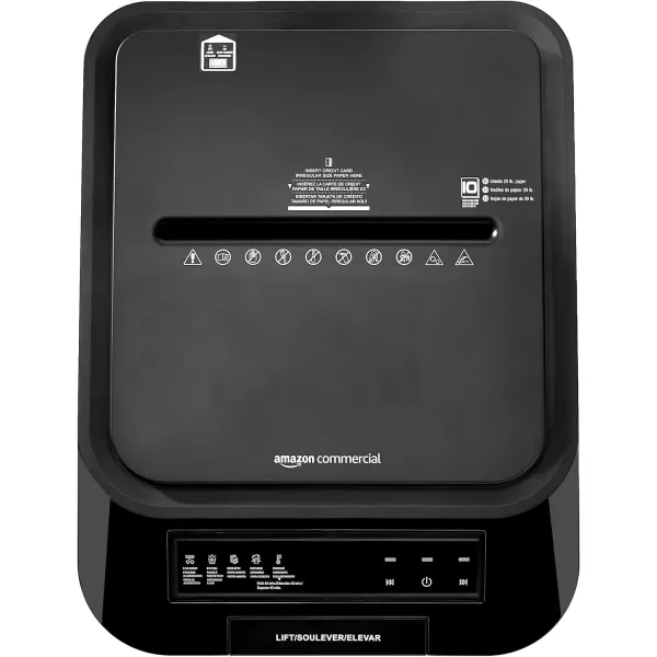 Amazon Basics 8 Sheet Cross Cut Paper and Credit Card Shredder with 41 Gallon Bin Black200 Sheet New