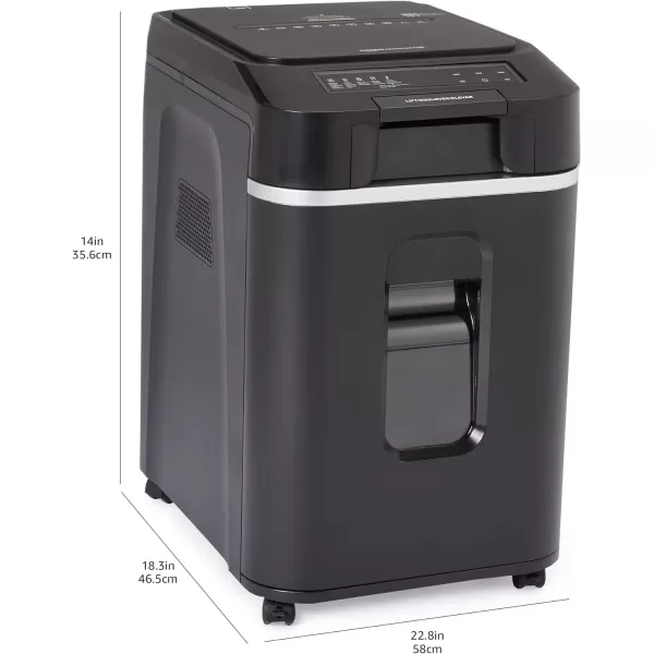 Amazon Basics 8 Sheet Cross Cut Paper and Credit Card Shredder with 41 Gallon Bin Black200 Sheet New