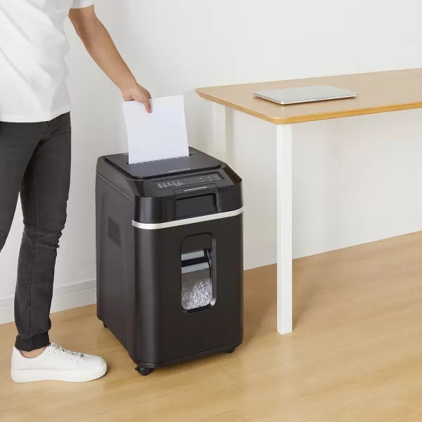 Amazon Basics 8 Sheet Cross Cut Paper and Credit Card Shredder with 41 Gallon Bin Black200 Sheet New