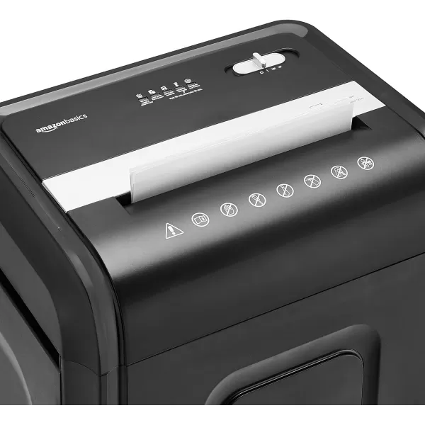 Amazon Basics 8 Sheet Cross Cut Paper and Credit Card Shredder with 41 Gallon Bin Black24 Sheet