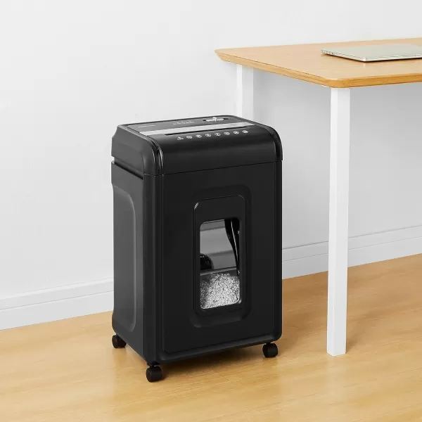 Amazon Basics 8 Sheet Cross Cut Paper and Credit Card Shredder with 41 Gallon Bin Black24 Sheet