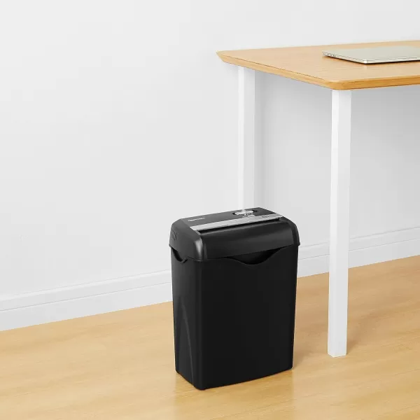 Amazon Basics 8 Sheet Cross Cut Paper and Credit Card Shredder with 41 Gallon Bin Black6 Sheet