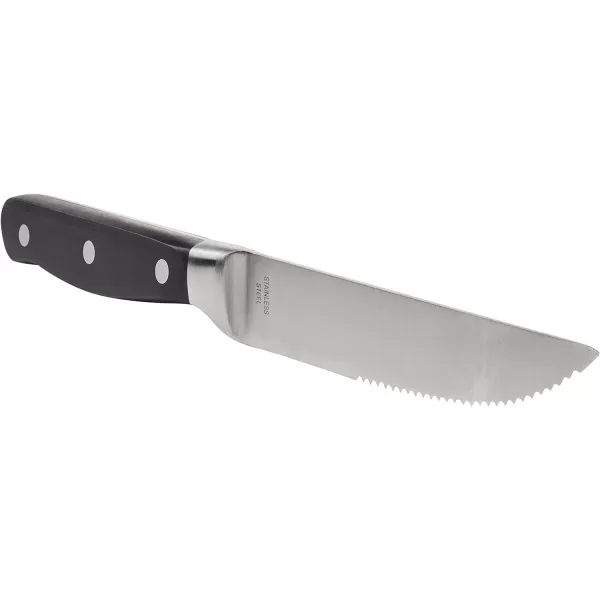 Amazon Basics 8Piece Kitchen Steak Knife Set BlackAmazon Basics 8Piece Kitchen Steak Knife Set Black