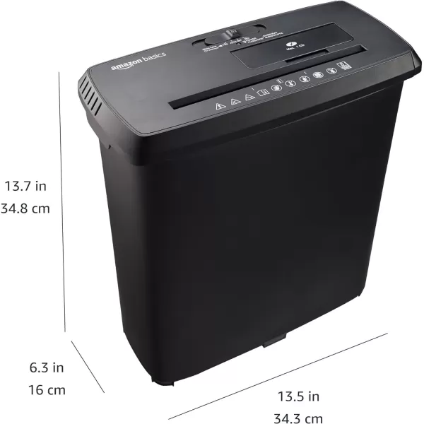 Amazon Basics 8Sheet Strip Cut Paper CD and Credit Card Shredder BlackShredder New Model