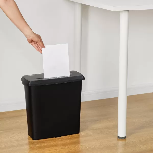 Amazon Basics 8Sheet Strip Cut Paper CD and Credit Card Shredder BlackShredder New Model