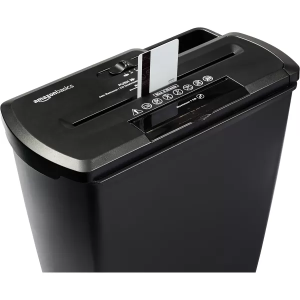 Amazon Basics 8Sheet Strip Cut Paper CD and Credit Card ShredderShredder