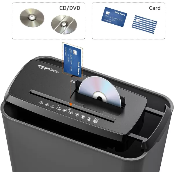 Amazon Basics 8Sheet StripCut Paper CD and Credit Card Shredder Compact No BasketAmazon Basics 8Sheet StripCut Paper CD and Credit Card Shredder Compact No Basket