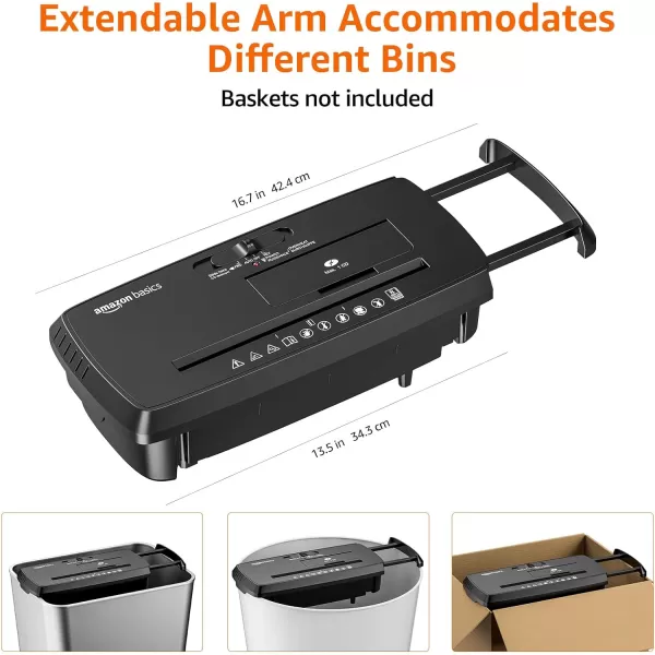 Amazon Basics 8Sheet StripCut Paper CD and Credit Card Shredder Compact No BasketAmazon Basics 8Sheet StripCut Paper CD and Credit Card Shredder Compact No Basket