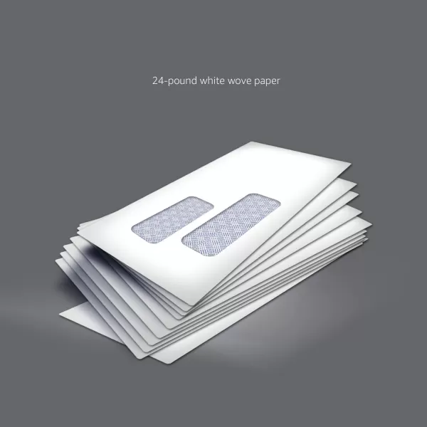 Amazon Basics 9 Envelopes with Peel amp Seal Double Window Security Tinted 500Pack WhiteAmazon Basics 9 Envelopes with Peel amp Seal Double Window Security Tinted 500Pack White