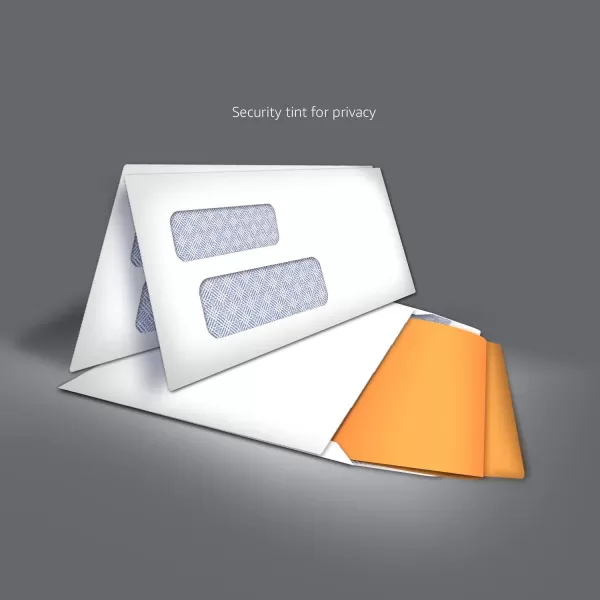 Amazon Basics 9 Envelopes with Peel amp Seal Double Window Security Tinted 500Pack WhiteAmazon Basics 9 Envelopes with Peel amp Seal Double Window Security Tinted 500Pack White