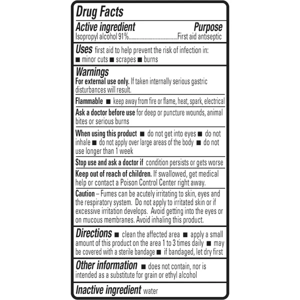 Amazon Basics 91 Isopropyl Alcohol First Aid Antiseptic Liquid Unflavored 32 Fl Oz Pack of 6 Previously Solimo32 Fl Oz Pack of 1