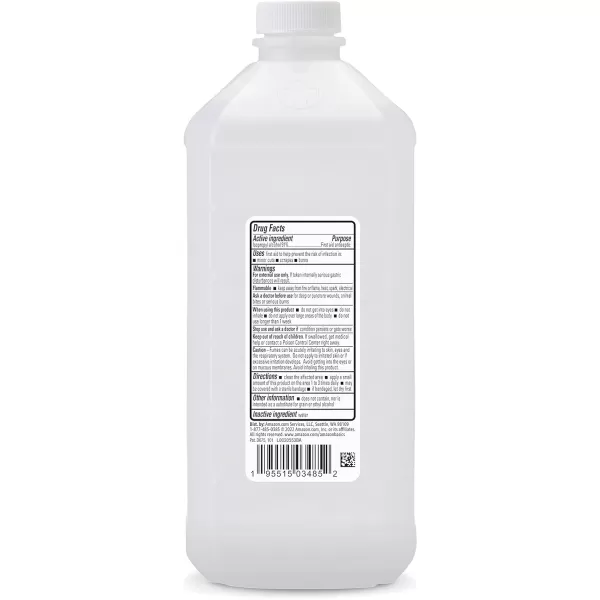 Amazon Basics 91 Isopropyl Alcohol First Aid Antiseptic Liquid Unflavored 32 Fl Oz Pack of 6 Previously Solimo32 Fl Oz Pack of 3