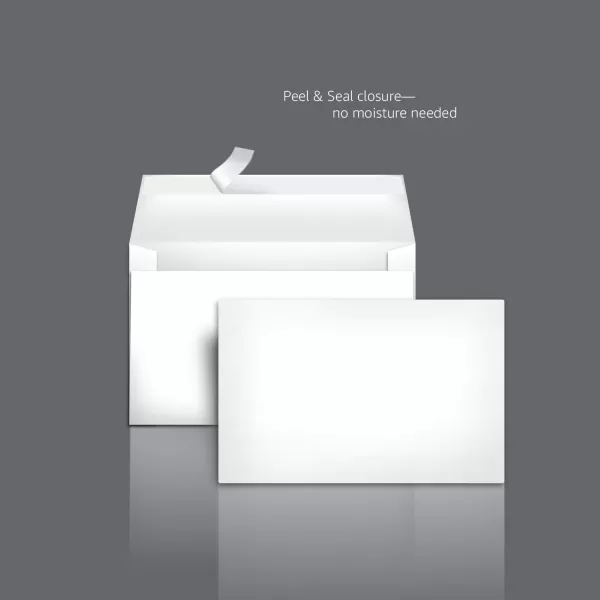 Amazon Basics A9 Blank Invitation Envelopes with Peel amp Seal Closure 534 x 834 Inches White  Pack of 100Amazon Basics A9 Blank Invitation Envelopes with Peel amp Seal Closure 534 x 834 Inches White  Pack of 100