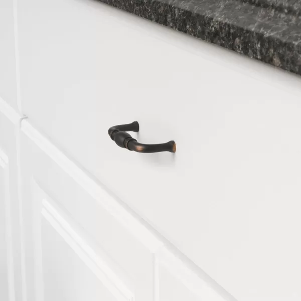Amazon Basics AB2900OR10 Traditional Cabinet Handle 335 Length 3inch Hole Center Oil Rubbed Bronze 10Pack inch inch Pack of 10Oil Rubbed Bronze