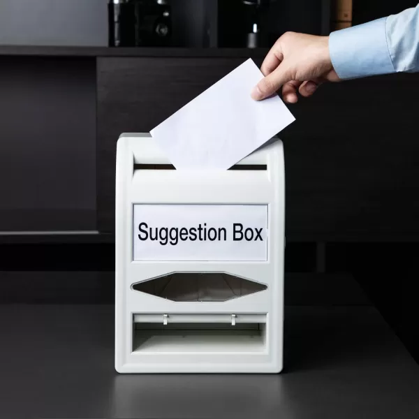 Amazon Basics ABS Ballot Box With Lock and Key NonclearAmazon Basics ABS Ballot Box With Lock and Key Nonclear