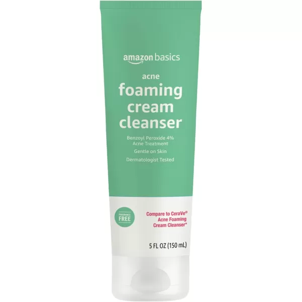 Amazon Basics Acne Foaming Cream Cleanser 5 Fluid Ounces 1PackAmazon Basics Acne Foaming Cream Cleanser 5 Fluid Ounces 1Pack