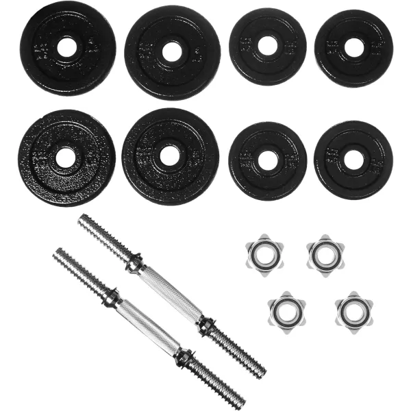 Amazon Basics Adjustable Barbell Lifting Dumbbells Weight Set with Case 172 kg BlackAmazon Basics Adjustable Barbell Lifting Dumbbells Weight Set with Case 172 kg Black