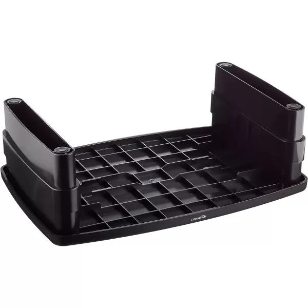 Amazon Basics Adjustable Computer Monitor Riser Desk Stand Black1Pack