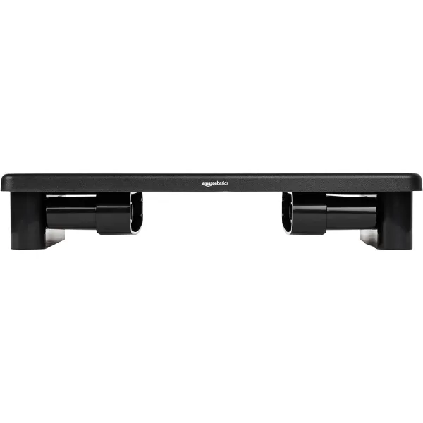 Amazon Basics Adjustable Computer Monitor Riser Desk Stand Black5Pack
