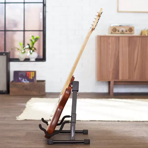 Amazon Basics Adjustable Guitar Folding AFrame Stand for Acoustic and Electric Guitars with NonSlip Rubber and Soft Foam Arms Fully AssembledAmazon Basics Adjustable Guitar Folding AFrame Stand for Acoustic and Electric Guitars with NonSlip Rubber and Soft Foam Arms Fully Assembled