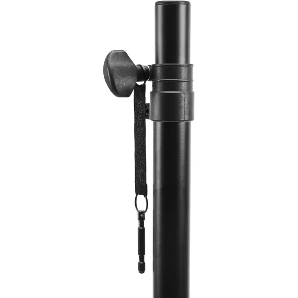 Amazon Basics Adjustable Speaker Stand  41 to 66Foot Steel Black41 to 66Foot Steel  1Pack