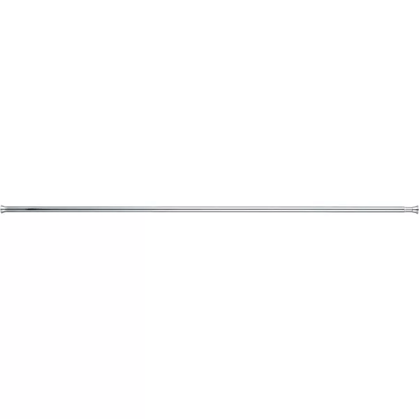 Amazon Basics Adjustable Tension Curtain Rod 3654 Width  Black Classic FinialChrome 78108 Indoor