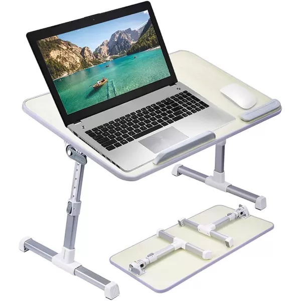 Amazon Basics Adjustable Tray Table Lap Desk Fits up to 17Inch Laptop Large 13x24Large