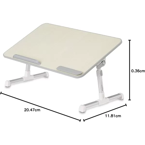 Amazon Basics Adjustable Tray Table Lap Desk Fits up to 17Inch Laptop Large 13x24Medium