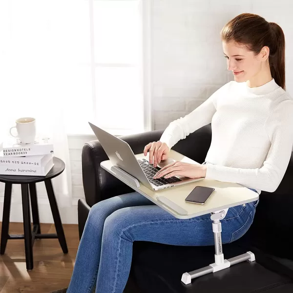 Amazon Basics Adjustable Tray Table Lap Desk Fits up to 17Inch Laptop Large 13x24Medium